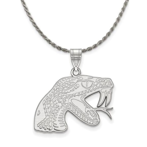Sterling Silver Florida A&M U Large Pendant Necklace - 22...